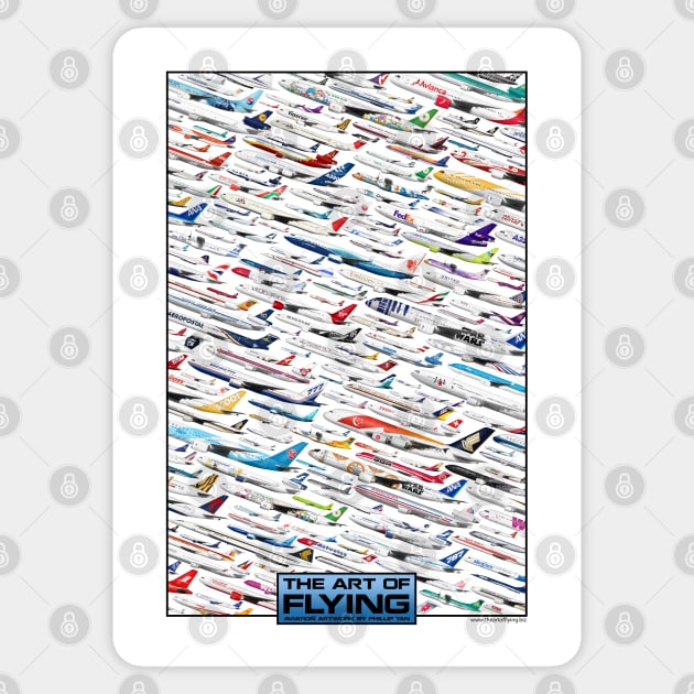 Planes by The Art of Flying Sticker by TheArtofFlying